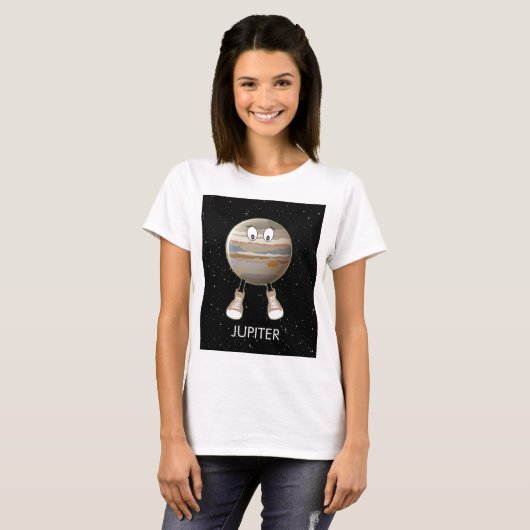 Planet Jupiter & Stars T-shirt (Voorkant volledig)
