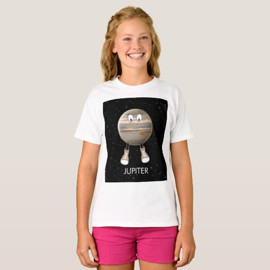 Planet Jupiter & Stars T-shirt (Voorkant volledig)