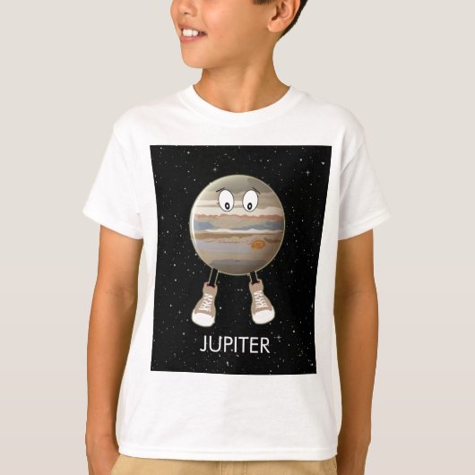 Planet Jupiter & Stars T-shirt (Voorkant)
