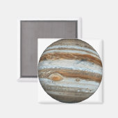 PLANET JUPITER ster achtergrond (zonnestelsel) ~ Magneet (Voorkant / Achterkant)