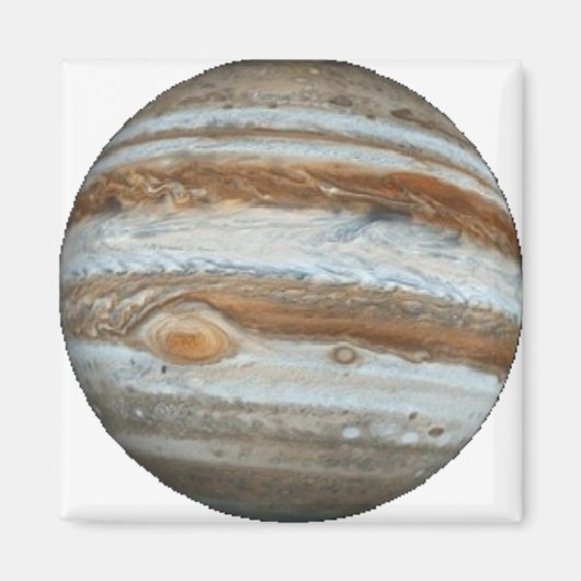 PLANET JUPITER ster achtergrond (zonnestelsel) ~ Magneet (Voorkant)