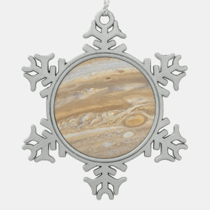 Planet Jupiter Tin Sneeuwvlok Ornament
