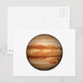 PLANET JUPITER v.3 (zonnestelsel) ~ Briefkaart (Voorkant / Achterkant)