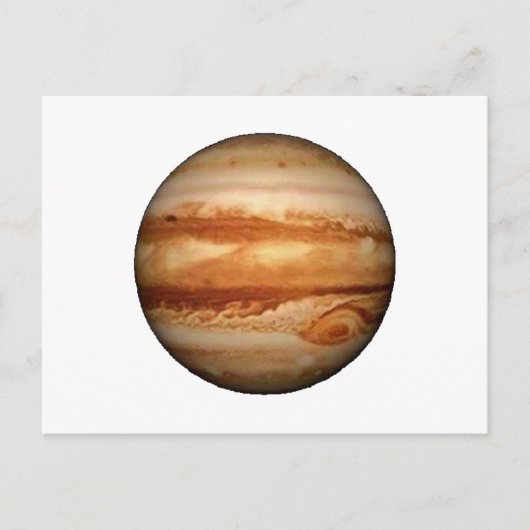 PLANET JUPITER v.3 (zonnestelsel) ~ Briefkaart (Voorkant)