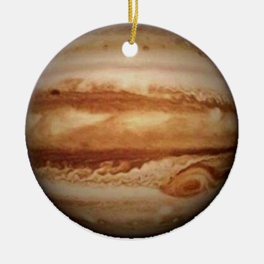 .PLANET JUPITER v.3 (zonnestelsel) ~ Keramisch Ornament (Voorkant)