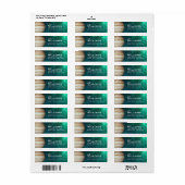 Planet Jupiter Zonnestelsel Ruimte Retouradres Etiket (Full Sheet)