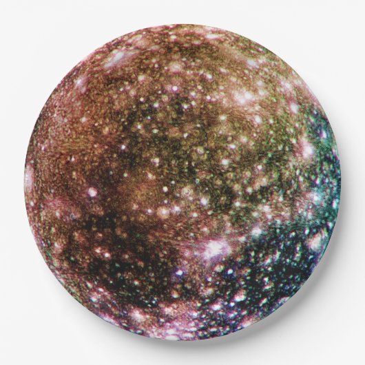 PLANET JUPITER'S MOON - CALLISTO.png Papieren Bordje (Voorkant)