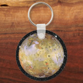 PLANET JUPITER'S MOON IO ster background Sleutelhanger (Voorkant)