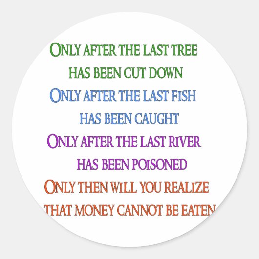 Planet Lament Ronde Sticker (Voorkant)