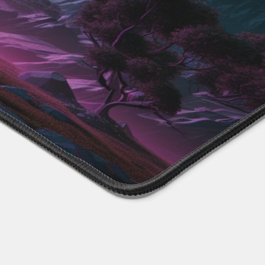 Planet Landschap Maan Digitale Gepersonaliseerde N Bureaumat (Hoek)