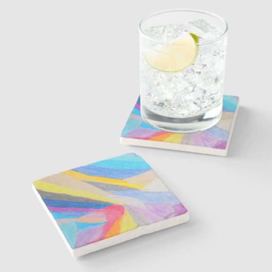 Planet Life Stenen Onderzetter (Zijkant)