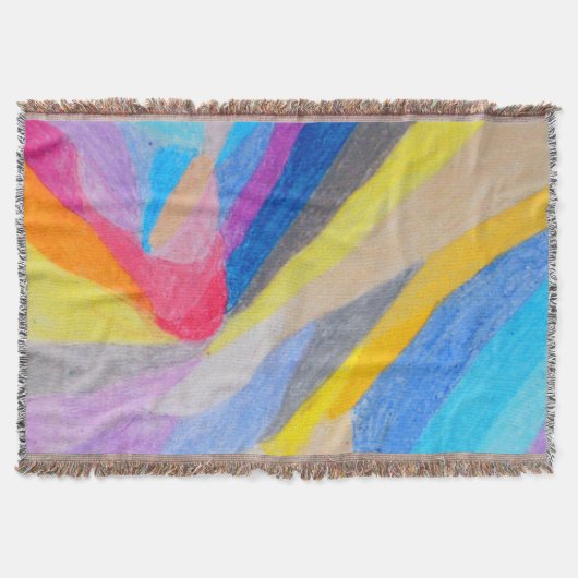 Planet Life Throw Blanket Deken (Voorkant)