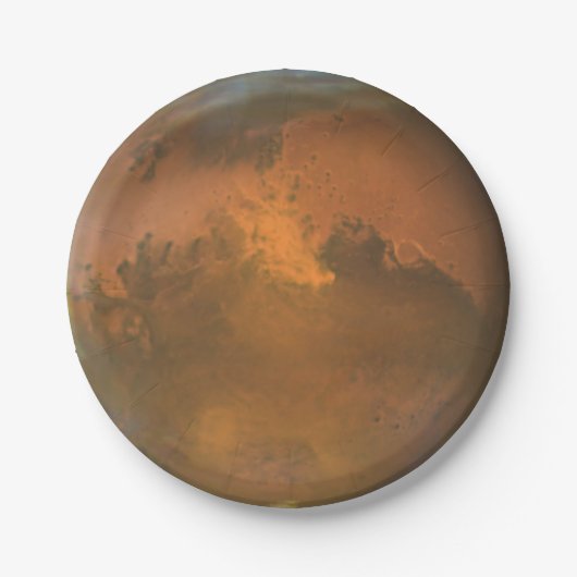 Planet Mars 7 in. Papieren Bordjes (Voorkant)