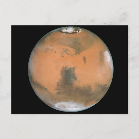 Planet Mars Briefkaart (Voorkant)
