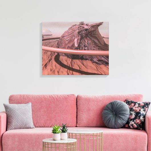 Planet Mars Canvas Afdruk (Insitu (Woonkamer))