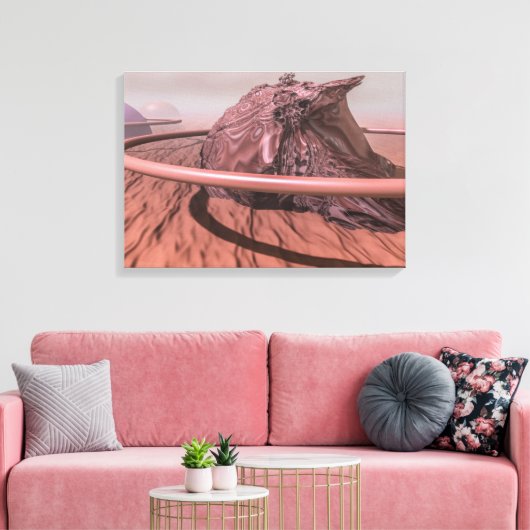 Planet Mars Canvas Afdruk (Insitu (Woonkamer))