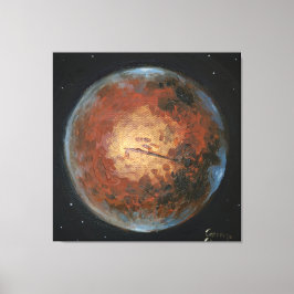 Planet Mars Canvas Afdruk
