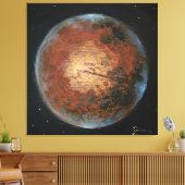 Planet Mars Canvas Afdruk (Insitu (Woonkamer))