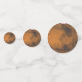 Planet Mars Confetti (Achterkanten)