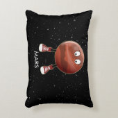 Planet Mars en sterren Accent Kussen (Voorkant(Verticaal))