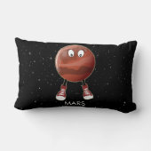 Planet Mars en sterren Kussen (Achterkant)