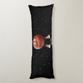 Planet Mars en sterren Lichaamskussen (Achterkant (Verticaal))