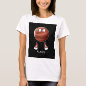Planet Mars en sterren T-shirt (Voorkant)