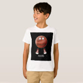 Planet Mars en sterren T-shirt (Voorkant volledig)