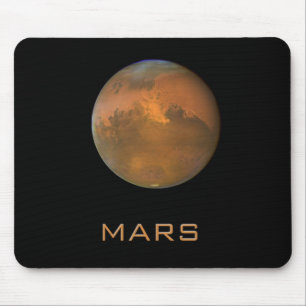Planet Mars Full Oranje Uitzicht Mousepad Muismat