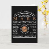 Planet Mars - Gedetailleerde astronomie Kaart (Gele Bloem)