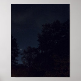 Planet Mars gezien van het Van Buren State Park, M Poster