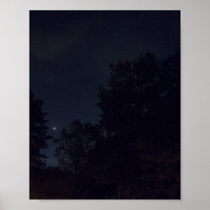 Planet Mars gezien van het Van Buren State Park, M Poster