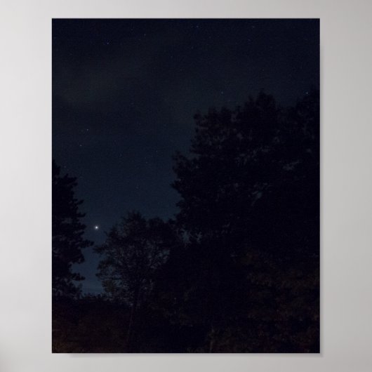 Planet Mars gezien van het Van Buren State Park, M Poster (Voorkant)