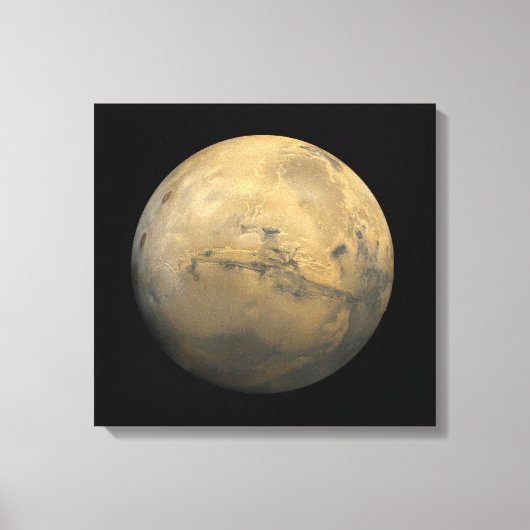 Planet Mars in het zonnestelsel NASA Canvas Afdruk (Voorkant)