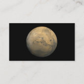 Planet Mars in het zonnestelsel NASA Visitekaartje (Achterkant)