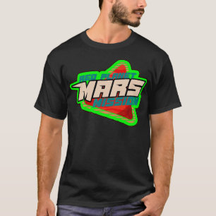Planet Mars missie badge groen T-shirt