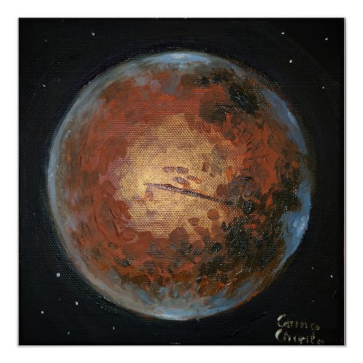 Planet Mars Perfect Poster (Voorkant)