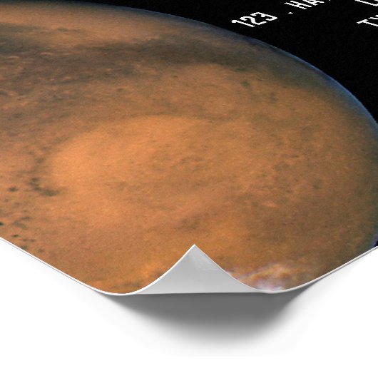 Planet Mars, Planetarium Event Adverteren Poster (Hoek)