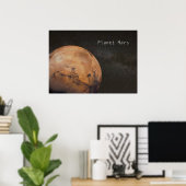 Planet Mars Poster (Thuiskantoor)