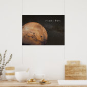 Planet Mars Poster (Keuken)