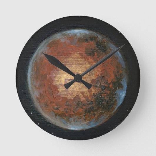 Planet Mars Ronde Klok (Voorkant)