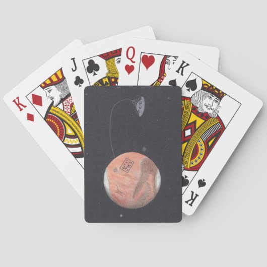 PLANET MARS-speelkaarten Speelkaarten (Achterkant)
