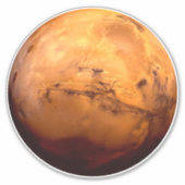 Planet Mars Sticker (Voorkant)