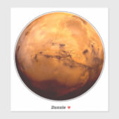 Planet Mars Sticker (Vel)