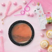 PLANET MARS true color star background ~ Papieren Bordje (Feest)