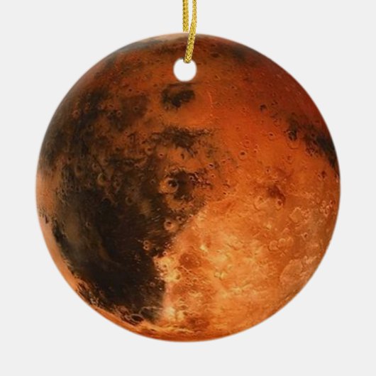 PLANET MARS (zonnestelsel) ~ Keramisch Ornament (Voorkant)
