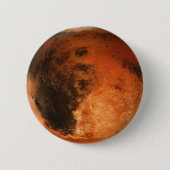 PLANET MARS (zonnestelsel) ~ Ronde Button 5,7 Cm (Voorkant)