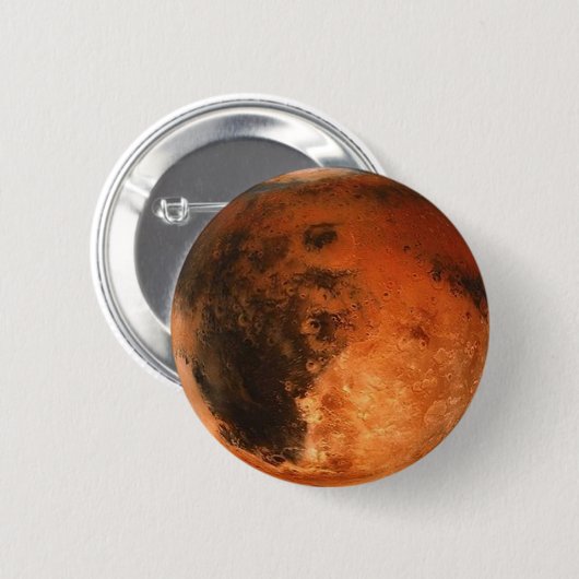 PLANET MARS (zonnestelsel) ~ Ronde Button 5,7 Cm (Voorkant /achterkant)