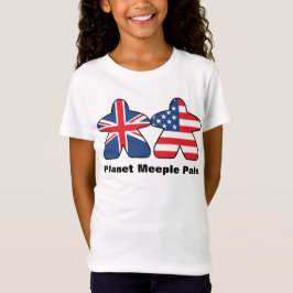 Planet Meeple Pals, UK & US Girls Shirt