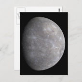 Planet Mercurius in de ruimte Briefkaart (Voorkant / Achterkant)